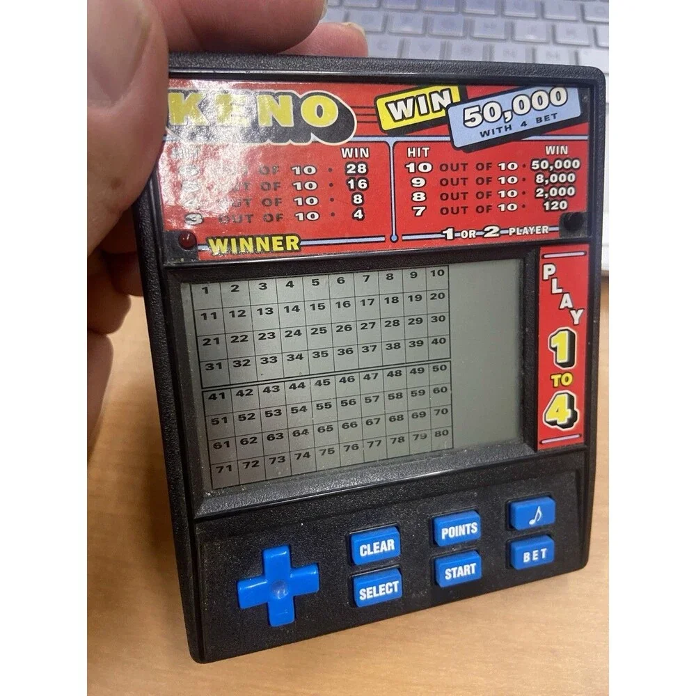 VINTAGE Radica KENO Electronic Hand Held Game Model No. 1480